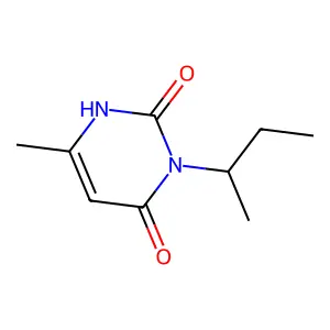 3-sec-Butyl-6-methyluracil structure