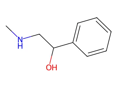 N-Methylphenylethanolamine structure
