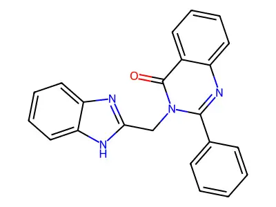 4(3H)-Quinazolinone, 3-(1H-benzimidazol-2-ylmethyl)-2-phenyl- structure