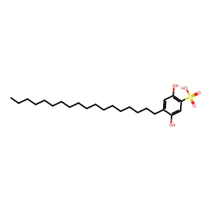 2,5-Dihydroxy-4-octadecylbenzenesulphonic acid structure