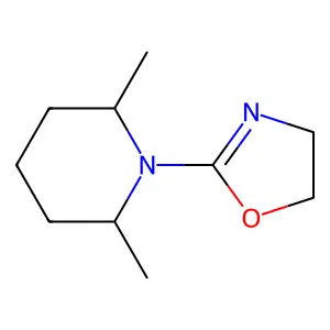 Piperidine, 2,6-dimethyl-1-(2-oxazolin-2-yl)- structure
