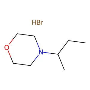 Morpholine, 4-(1-methylpropyl)-, hydrobromide (1:1) structure