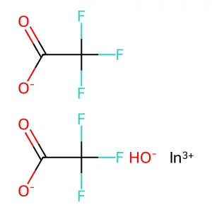 Indium, hydroxybis(2,2,2-trifluoroacetato-kappaO)- structure