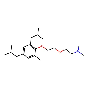 Ethanamine, N,N-dimethyl-2-[2-[methylbis(2-methylpropyl)phenoxy]ethoxy]- structure