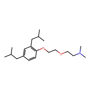 Ethanamine, 2-[2-[bis(2-methylpropyl)phenoxy]ethoxy]-N,N-dimethyl- structure