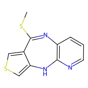6-(Methylthio)-10H-pyrido(3,2-b)thieno(3,4-e)(1,4)diazepine structure