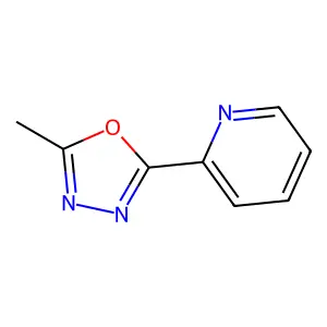 2(2-Pyridyl)-5-ME-1,3,4-oxadiazole structure