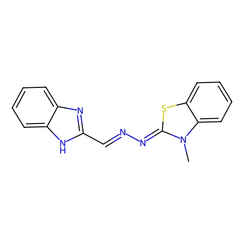 (3-methyl- hydrazone-1H-benzimidazole-2-carboxaldehyde structure