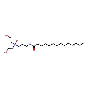 Tetradecanamide, N-[3-[bis(2-hydroxyethyl)oxidoamino]propyl]- structure