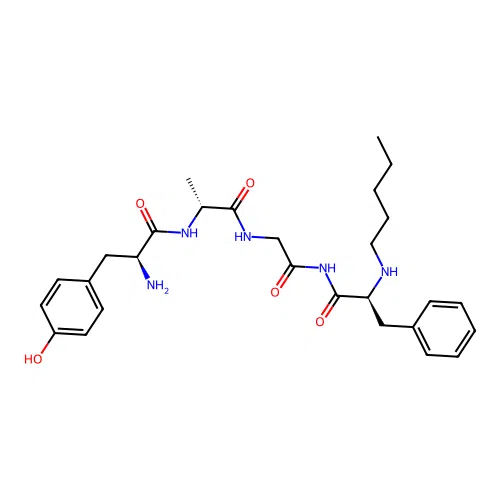 enkephalin, Ala(2)-N-pentyl-PheNH(4)- structure