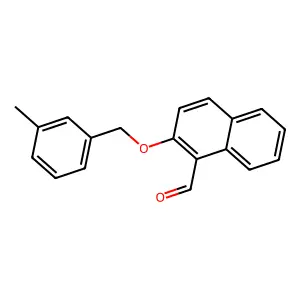 2-[(3-Methylbenzyl)oxy]naphthalene-1-carbaldehyde structure