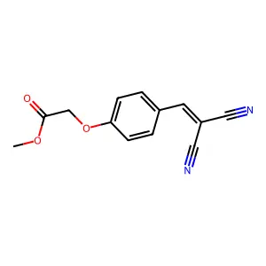 Methyl [4-(2,2-dicyanoethenyl)phenoxy]acetate structure