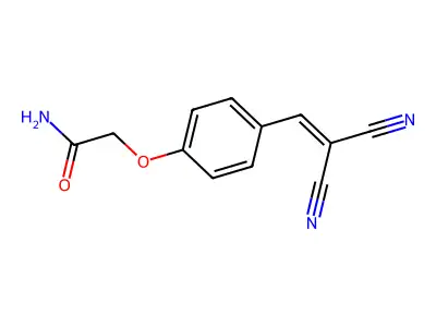 2-[4-(2,2-Dicyanoethenyl)phenoxy]acetamide structure