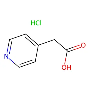 4-Pyridineacetic acid hydrochloride structure