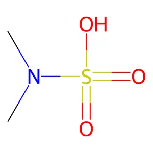 Dimethylsulfamic acid structure