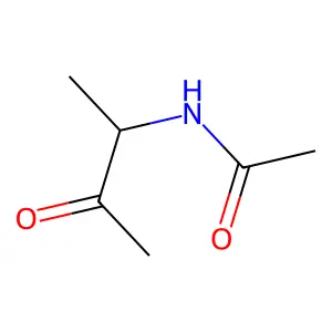 N-(1-methyl-2-oxopropyl)acetamide structure