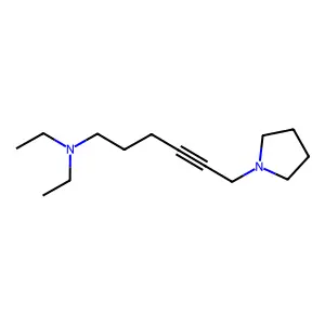 1-[6-(Diethylamino)-2-hexynyl]pyrrolidine structure