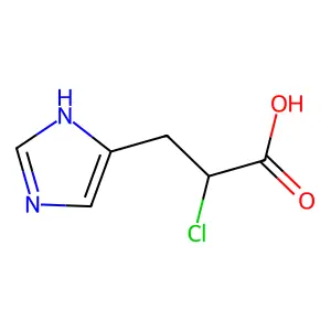 alpha-Chloro-beta-imidazol-4(5)-ylpropionic acid structure
