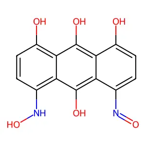 9,10-Anthracenedione, 1,8-dihydroxy-4,5-bis(hydroxyamino)- structure
