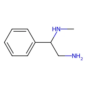 N1-Methyl-1-phenylethylenediamine structure