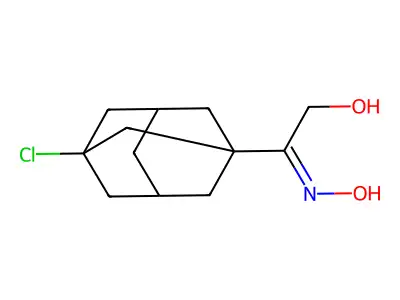 2-(3-Chloro-1-adamantyl)-2-hydroxyiminoethanol structure