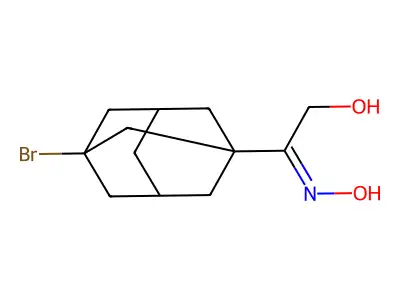 2-(3-Bromo-1-adamantyl)-2-hydroxyiminoethanol structure