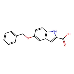 5-(phenylmethoxy)-1H-indole-2-carboxylic acid structure