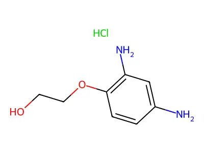 2-(2',4'-Diaminophenoxy)ethanol dihydrochloride structure