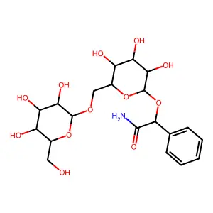O-beta-D-Gentiobiosyl-D-(-)-mandelamide structure