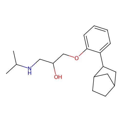 1-[2-(2-Bicyclo[2.2.1]heptanyl)phenoxy]-3-(propan-2-ylamino)propan-2-ol structure