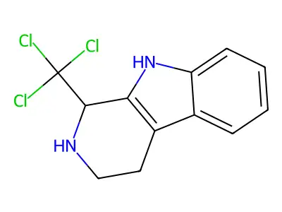 1-Trichloromethyl-1,2,3,4-tetrahydro-beta-carboline structure