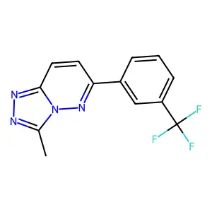 3-Methyl-6-(3-(trifluoromethyl)phenyl)-1,2,4-triazolo(4,3-b)pyridazine structure