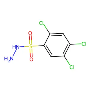 Benzenesulfonic acid, 2,4,5-trichloro-, hydrazide structure