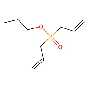 Phosphinic acid, diallyl-, propyl ester structure
