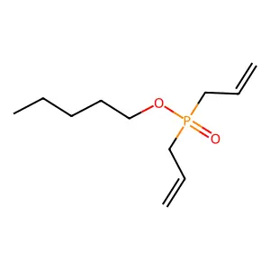 Phosphinic acid, diallyl-, pentyl ester structure