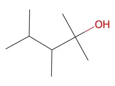 2,3,4-Trimethylpentan-2-ol structure