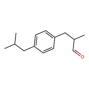 3-(p-Cumenyl)-2-methylpropionaldehyde structure