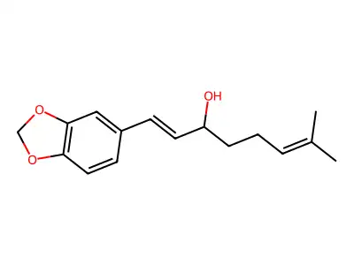 1-(1,3-Benzodioxol-5-yl)-7-methylocta-1,6-dien-3-ol structure