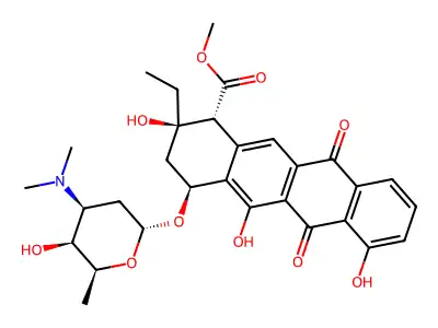 Aklavine structure