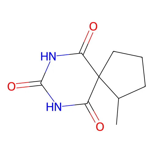 4-Methyl-7,9-diazaspiro[4.5]decane-6,8,10-trione structure