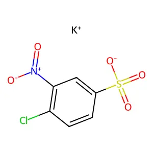 Benzenesulfonic acid, 4-chloro-3-nitro-, potassium salt (1:1) structure