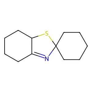 Spiro(benzothiazole-2(4H),1'-cyclohexane), 5,6,7,7a-tetrahydro- structure