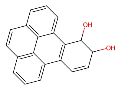(9R,10R)-9,10-dihydrobenzo[e]pyrene-9,10-diol structure