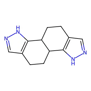 Naphtho(1,2-c:5,6-c')dipyrazole, 2,3b,4,5,7,8b,9,10-Octahydro-, trans- structure