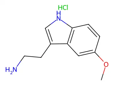 1H-Indole-3-ethanamine, 5-methoxy-, hydrochloride (1:?) structure