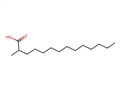 Tetradecanoic acid, 2-methyl- structure