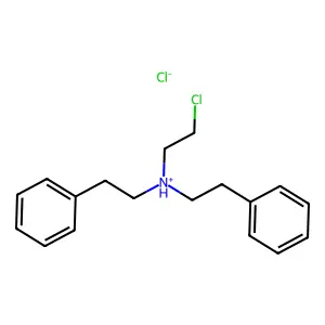 Diphenethylamine, N-(2-chloroethyl)-, hydrochloride structure