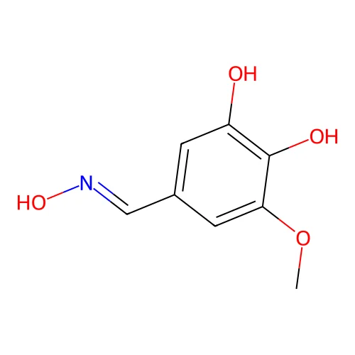 5-(Hydroxyiminomethyl)-3-methoxybenzene-1,2-diol structure
