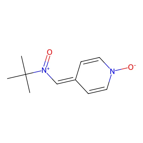 Tert-butyl-[(1-oxidanidylpyridin-4-ylidene)methyl]-oxidanylidene-azanium structure