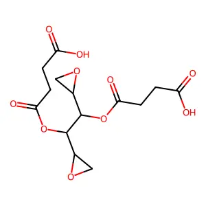 3,4-Disuccinyl 1,2-5,6-dianhydrogalactitol structure